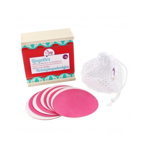 COFANETTO 10 SALVIETTE STRUCCANTI LAVABILI - LAMAZUNA