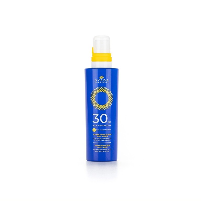 SOLARE SPRAY VISO CORPO SPF 30 PROTEZIONE ALTA - GYADA COSMETICS