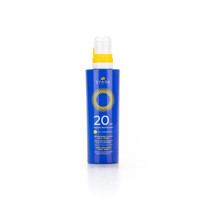 SOLARE SPRAY VISO CORPO SPF 20 PROTEZIONE MEDIA - GYADA COSMETICS