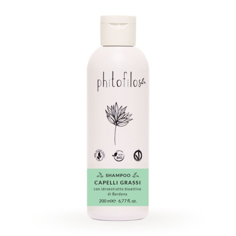SHAMPOO CAPELLI GRASSI CON BARDANA - PHITOFILOS