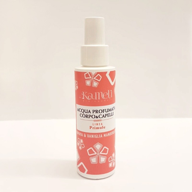 ACQUA PROFUMATA CORPO E CAPELLI PAPAYA E VANIGLIA MANDORLATA - KAMELÌ