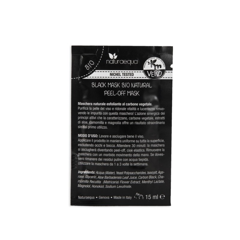 BLACK MASK BIO NATURAL PEEL OFF - NATURAEQUA