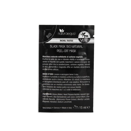 BLACK MASK BIO NATURAL PEEL OFF - NATURAEQUA