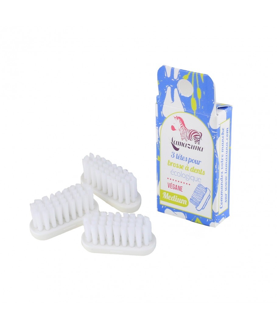 KIT TESTINE RICARICABILI PER SPAZZOLINO DA DENTI - LAMAZUNA