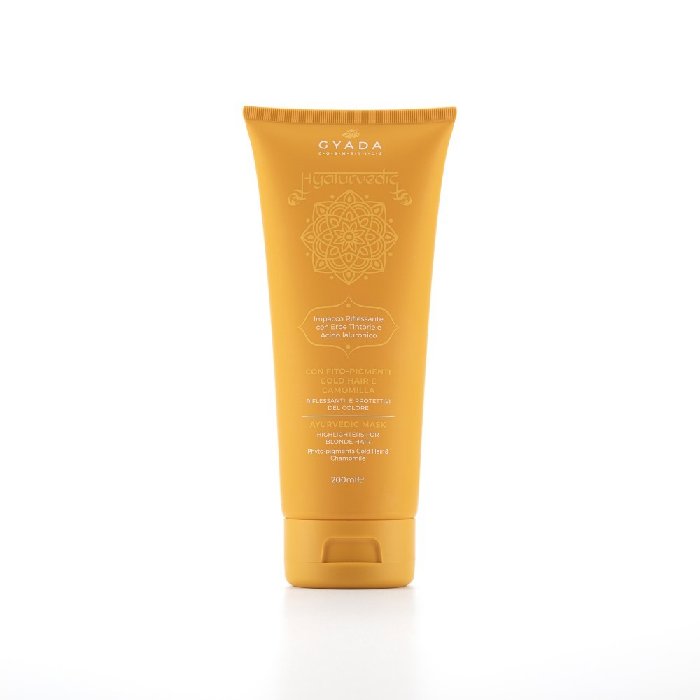 HYALURVEDIC IMPACCO AYURVEDICO RIFLESSANTE GOLD HAIR - GYADA COSMETICS