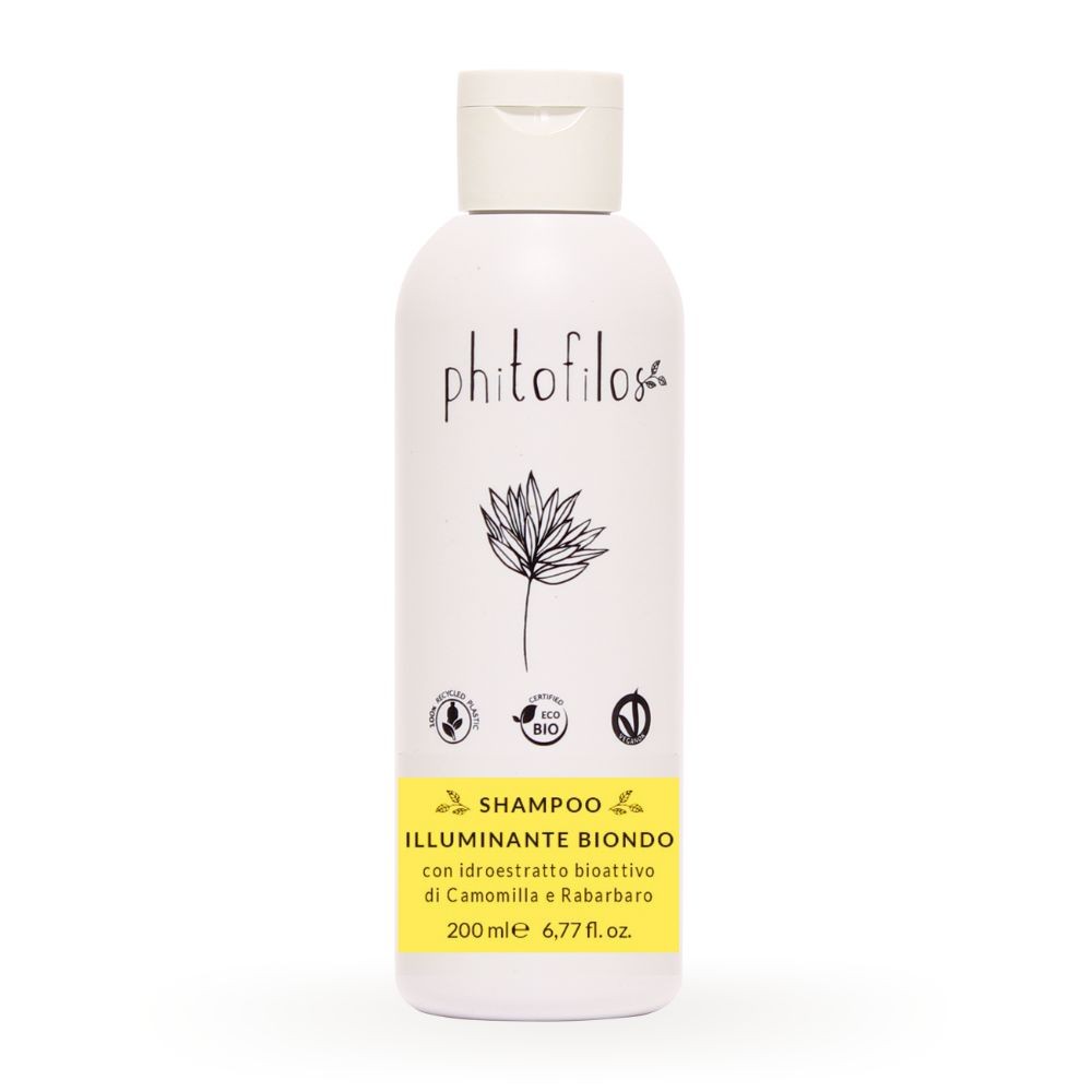 SHAMPOO RIFLESSO BIONDO CON CAMOMILLA E RABARBARO - PHITOFILOS