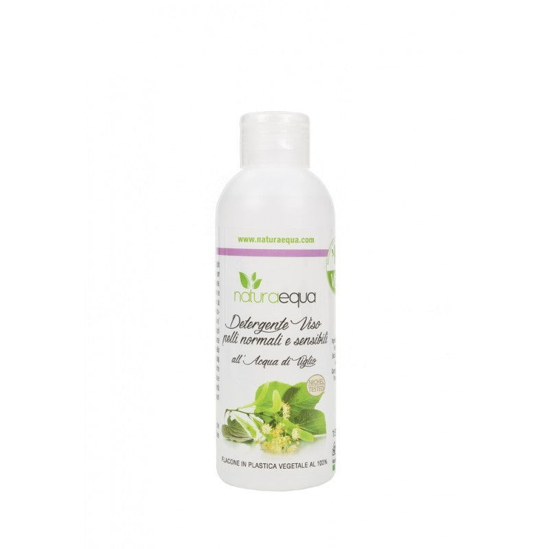 GEL DETERGENTE PER PELLI SENSIBILI E NORMALI CON ACQUA DI TIGLIO - NATURAEQUA
