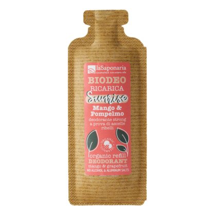 Sunrise Biodeo Ricarica – Deodorante Naturale Strong Mango & Pompelmo - La Saponaria