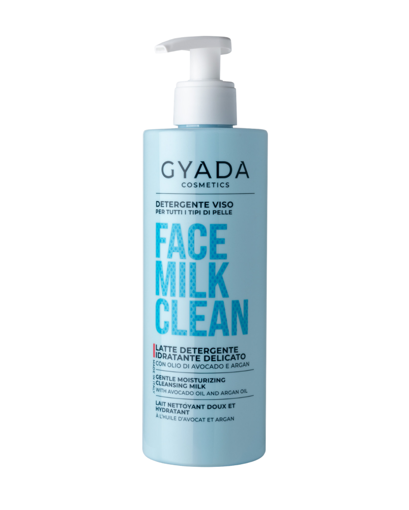 Latte Detergente Viso con Olio di Avocado e Argan – Gyada Cosmetics