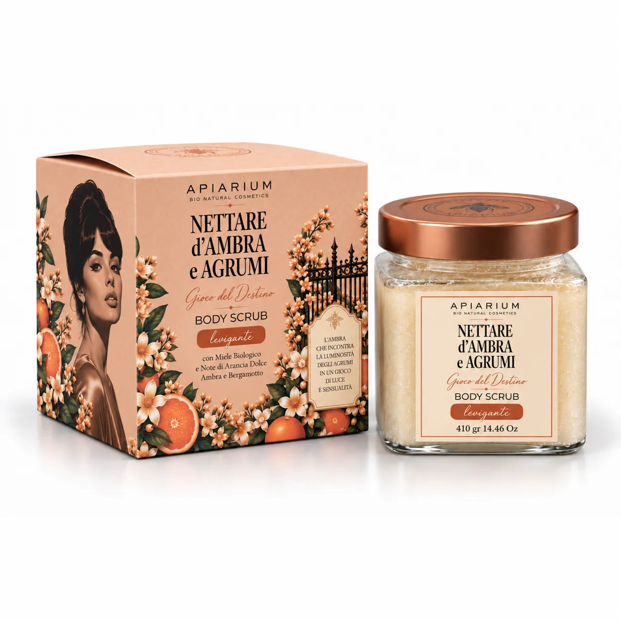 Scrub Corpo Nettare d’Ambra e Agrumi 410 gr - Apiarium